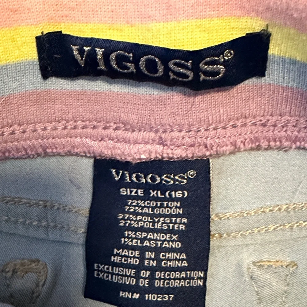 Vigoss The Thompson Bermuda Shorts with Pastel Striped Waistband
